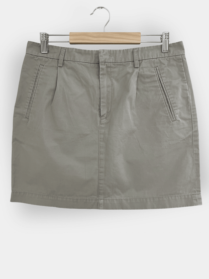 Preloved Filippa K puuvillahame, beige/harmaa, M Siloa Secondhand – huollettu ja kuntotarkastettu