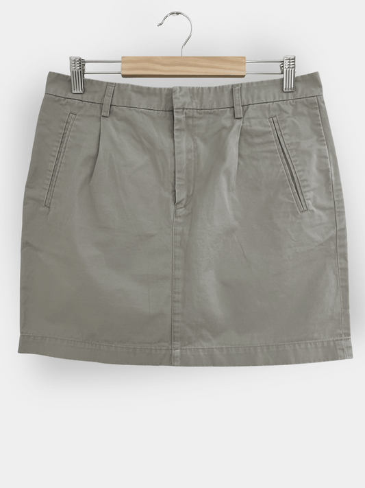 Preloved Filippa K puuvillahame, beige/harmaa, M Siloa Secondhand – huollettu ja kuntotarkastettu