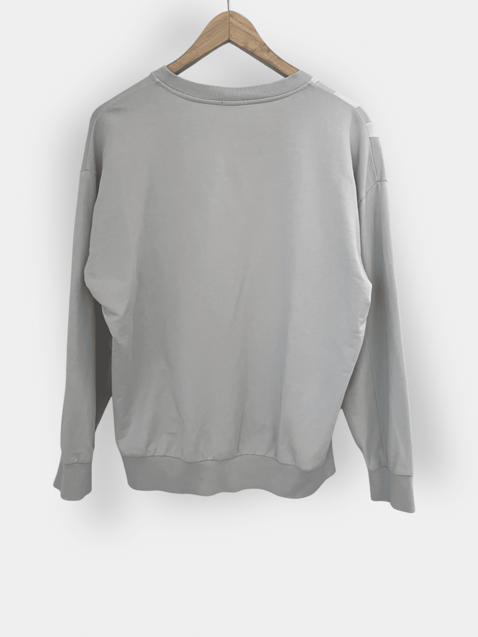 Preloved Filippa K puuvilla/lyocell collegepusero, harmaa, S Siloa Secondhand – huollettu ja kuntotarkastettu