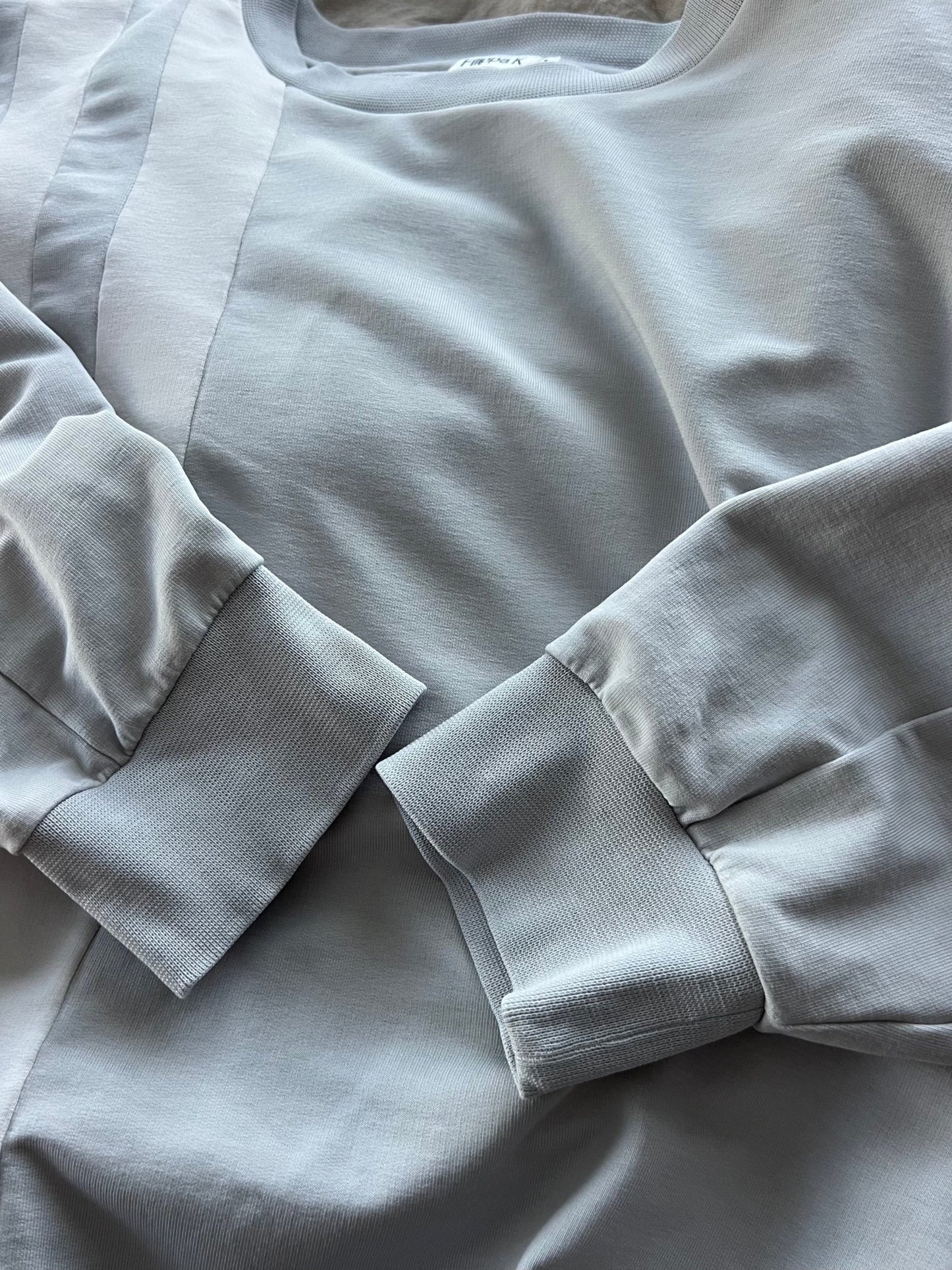 Preloved Filippa K puuvilla/lyocell collegepusero, harmaa, S Siloa Secondhand – huollettu ja kuntotarkastettu
