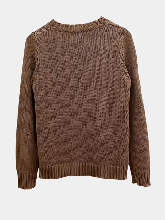 Preloved Filippa K puuvillaneule, beige, L Siloa Secondhand – huollettu ja kuntotarkastettu