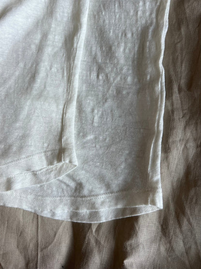 Preloved FWSS pellavatoppi, luonnonvalkoinen, S Siloa Secondhand – huollettu ja kuntotarkastettu