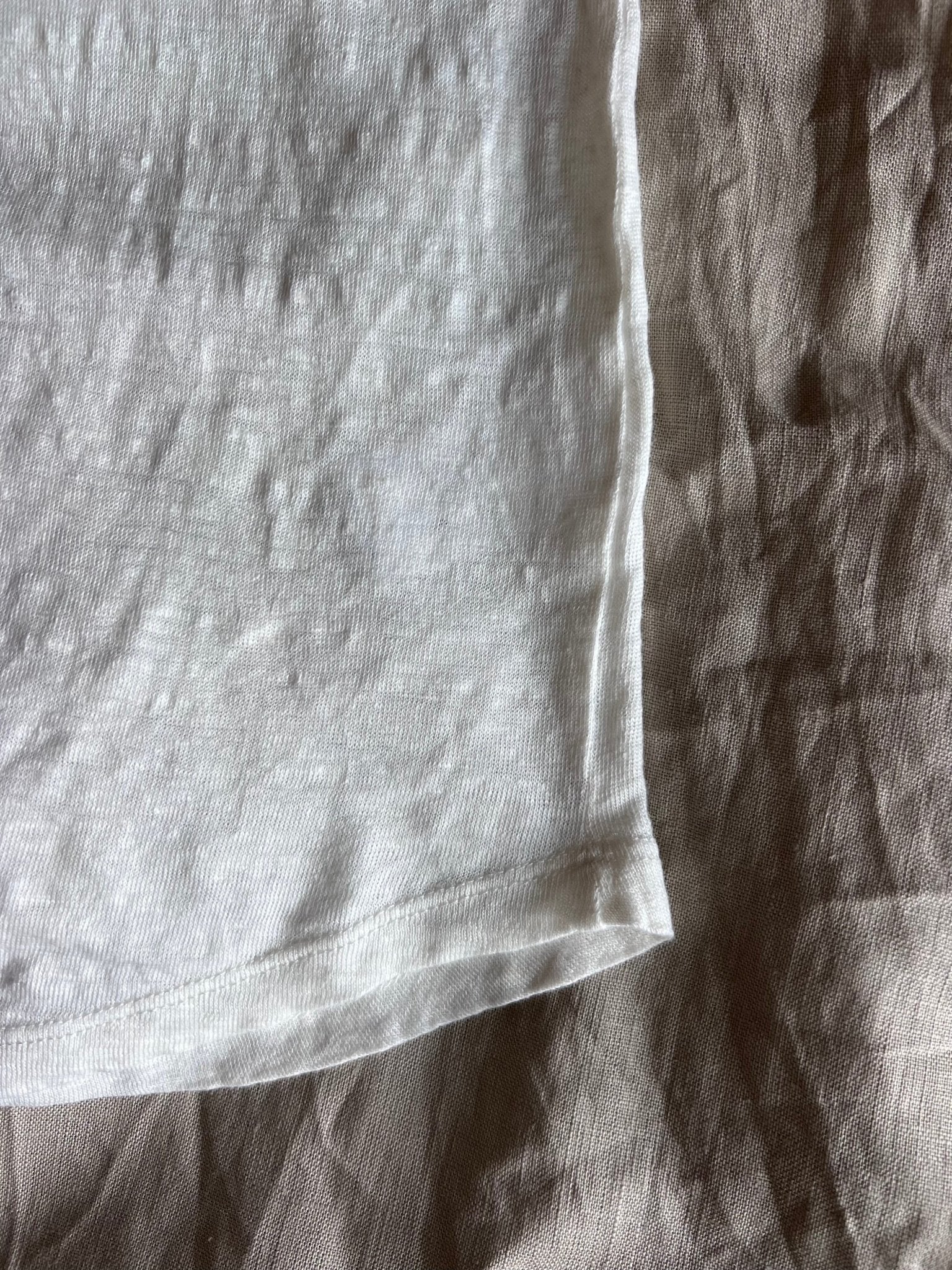 Preloved FWSS pellavatoppi, luonnonvalkoinen, S Siloa Secondhand – huollettu ja kuntotarkastettu