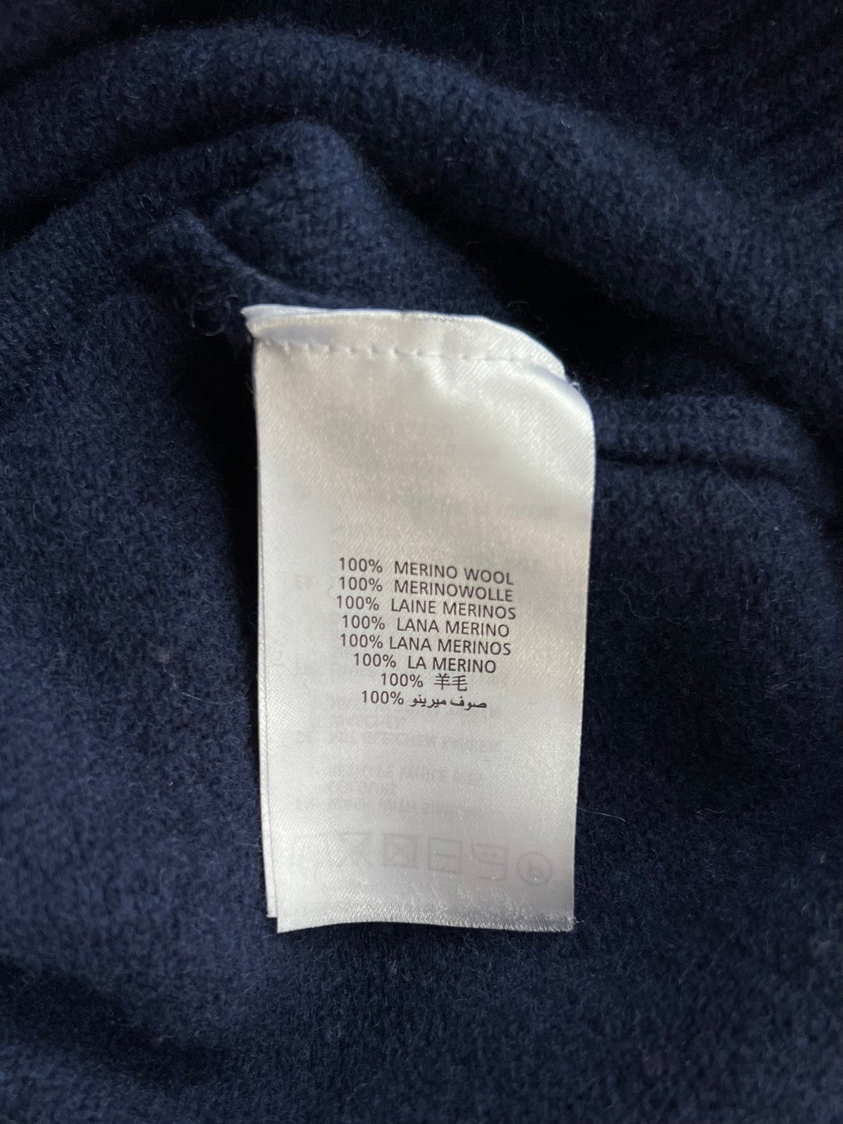 Preloved Gant neulepusero 100 % merinovillaa, tummansininen, XS Siloa Secondhand – huollettu ja kuntotarkastettu