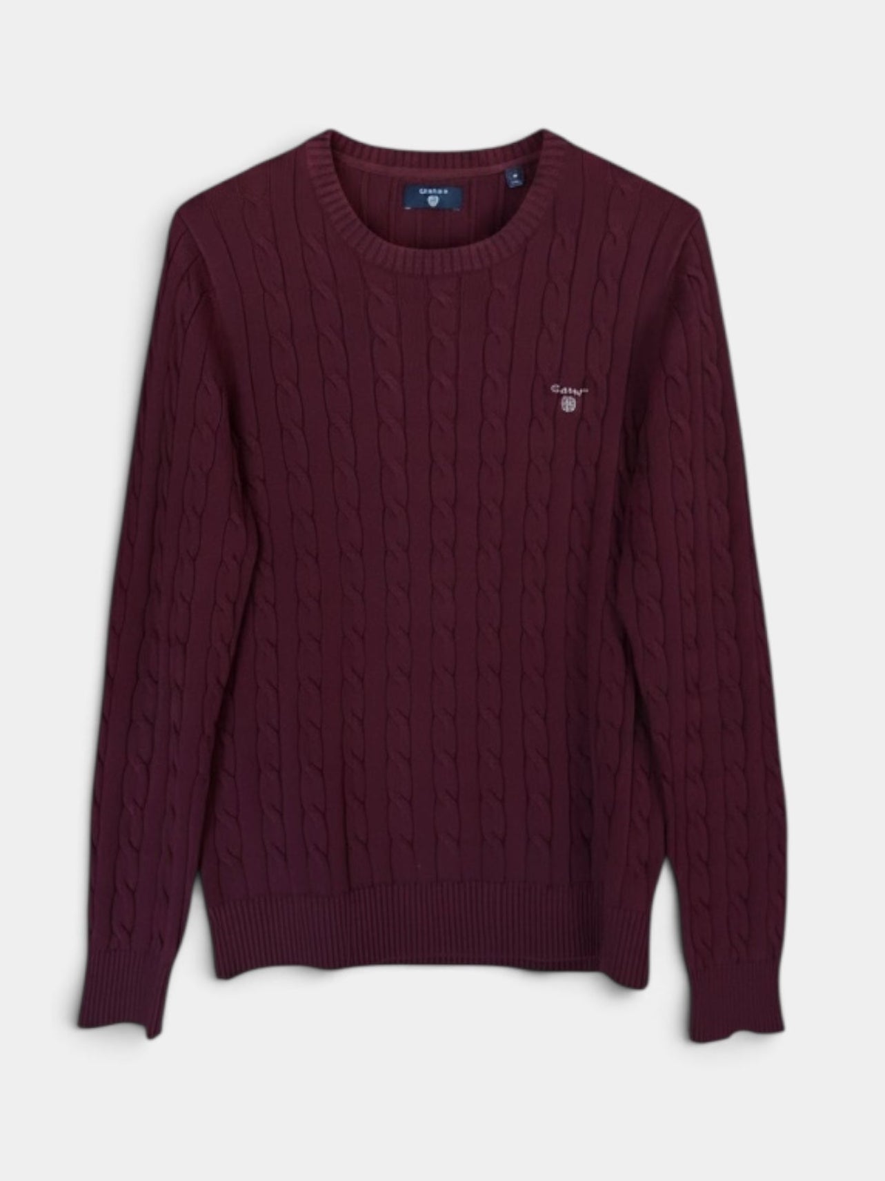 Preloved Gant puuvillaneule, luumu, M Siloa Secondhand – huollettu ja kuntotarkastettu