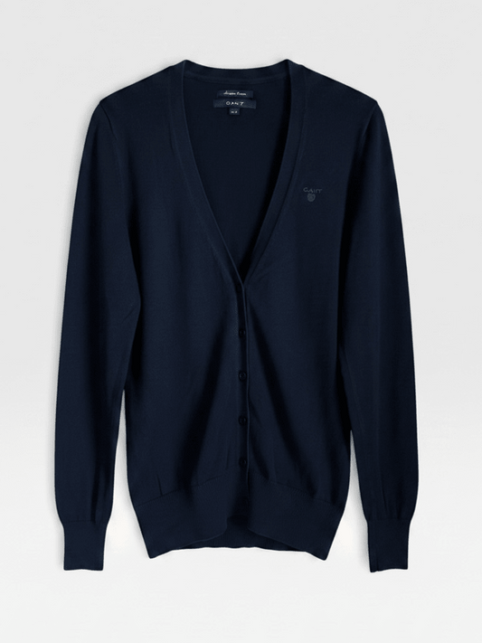 Preloved Gant puuvillaneule, tummansininen, M Siloa Secondhand – huollettu ja kuntotarkastettu