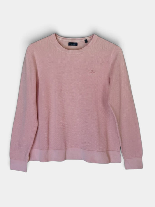Preloved Gant puuvillaneule, vaaleanpunainen, S Siloa Secondhand – huollettu ja kuntotarkastettu