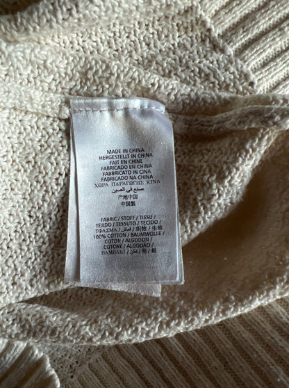 Preloved Gant Rugger-puuvillaneule, luonnonvalkoinen, S Siloa Secondhand – huollettu ja kuntotarkastettu