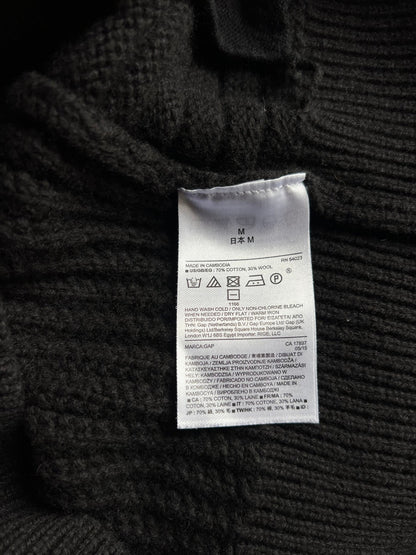 Preloved Gap neuletakki puuvillaa/villaa, musta, M Siloa Secondhand – huollettu ja kuntotarkastettu