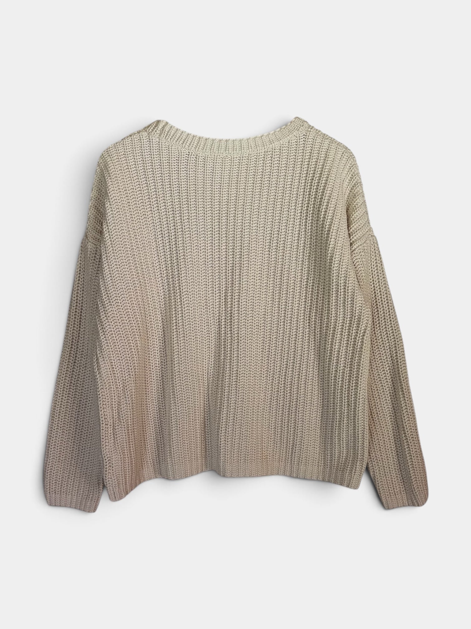 Preloved Gap puuvillaneule, luonnonvalkoinen, L Siloa Secondhand – huollettu ja kuntotarkastettu
