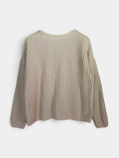 Preloved Gap puuvillaneule, luonnonvalkoinen, L Siloa Secondhand – huollettu ja kuntotarkastettu