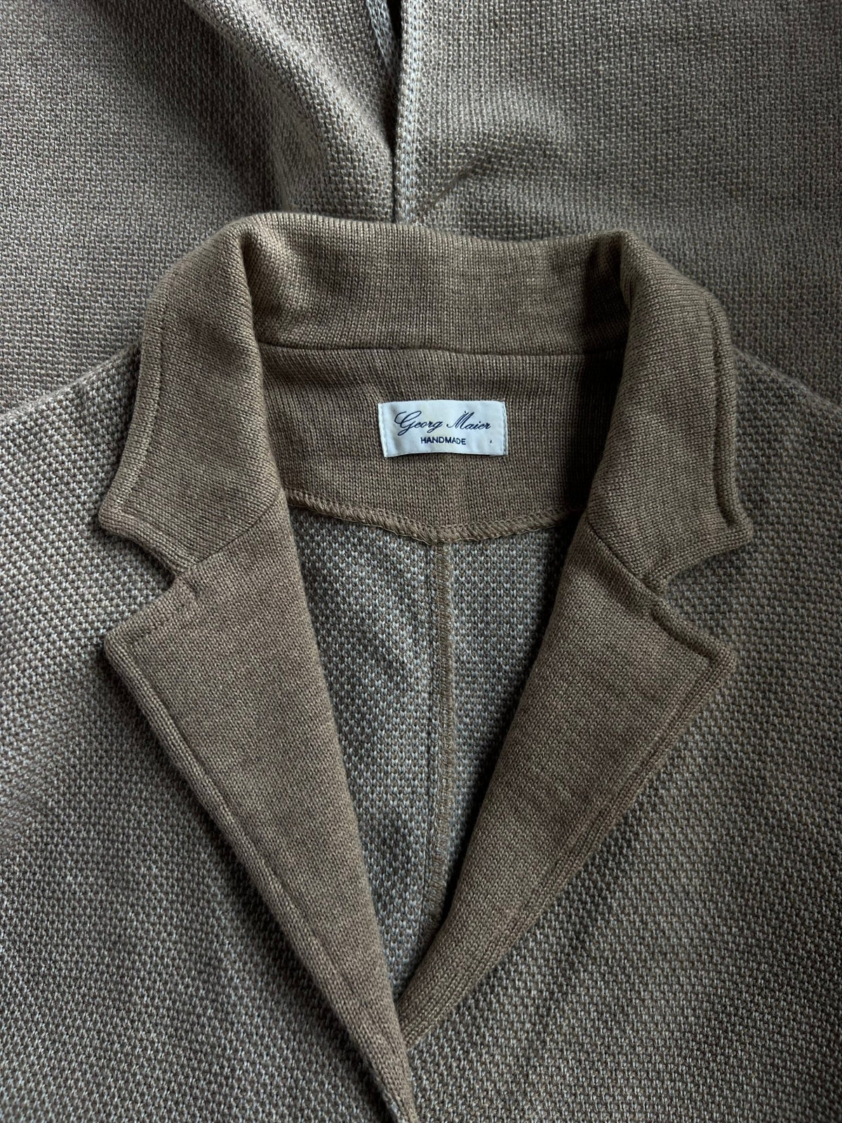 Preloved Georg Maier ruskea neuletakki 100 % villaa - S Siloa Secondhand – huollettu ja kuntotarkastettu