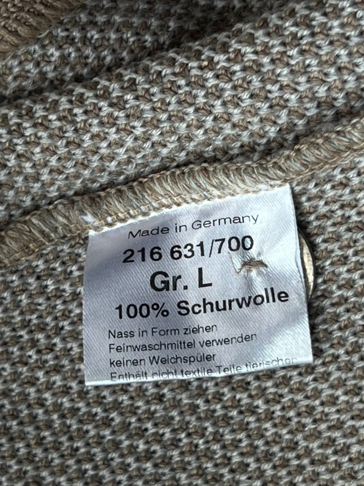 Preloved Georg Maier ruskea neuletakki 100 % villaa - S Siloa Secondhand – huollettu ja kuntotarkastettu