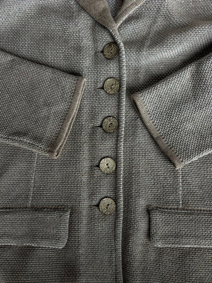 Preloved Georg Maier ruskea neuletakki 100 % villaa - S Siloa Secondhand – huollettu ja kuntotarkastettu