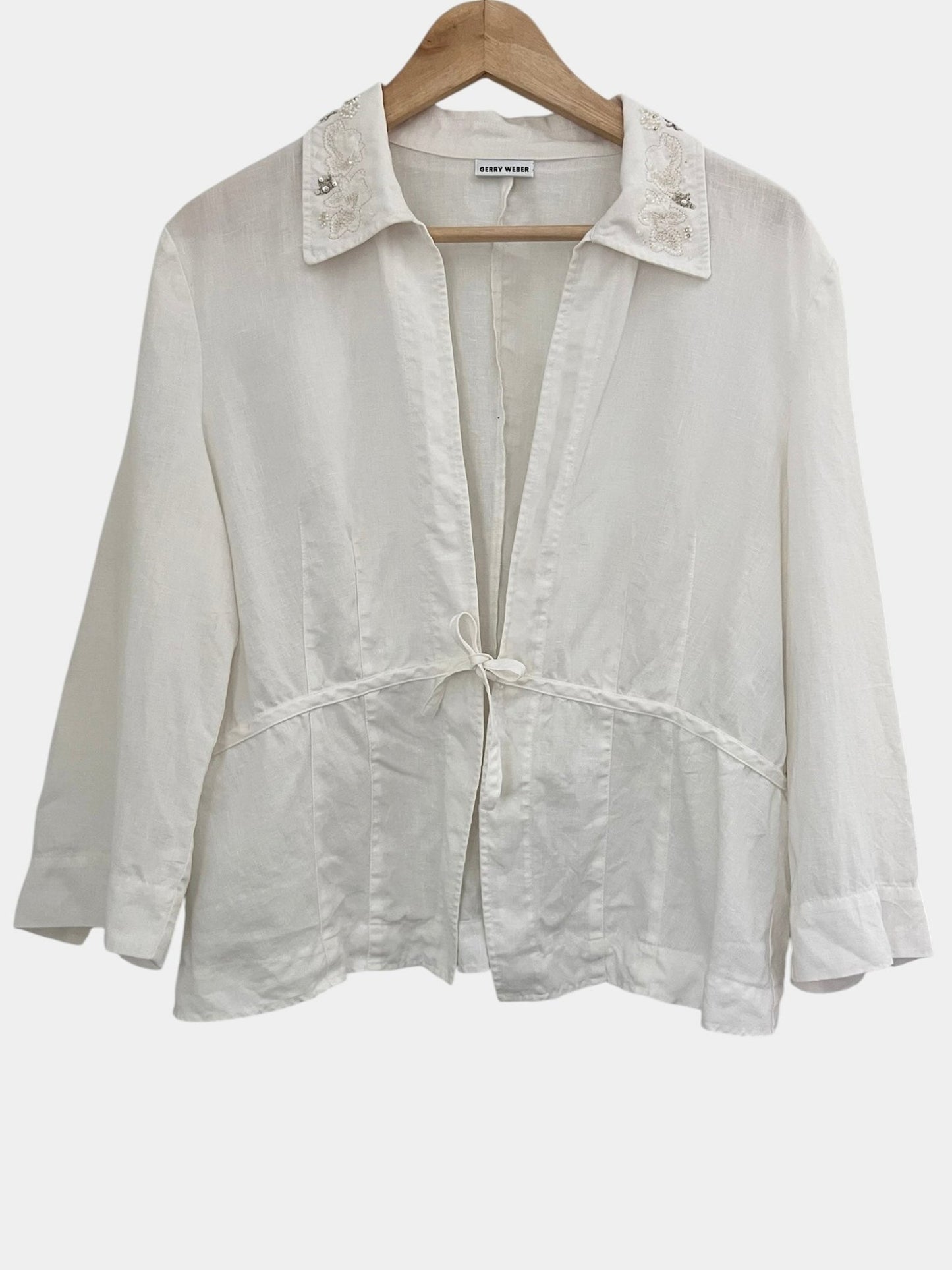 Preloved Gerry Weber pellavableiseri, valkoinen, XL Siloa Secondhand – huollettu ja kuntotarkastettu