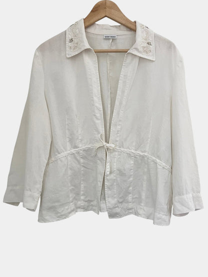 Preloved Gerry Weber pellavableiseri, valkoinen, XL Siloa Secondhand – huollettu ja kuntotarkastettu