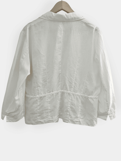 Preloved Gerry Weber pellavableiseri, valkoinen, XL Siloa Secondhand – huollettu ja kuntotarkastettu