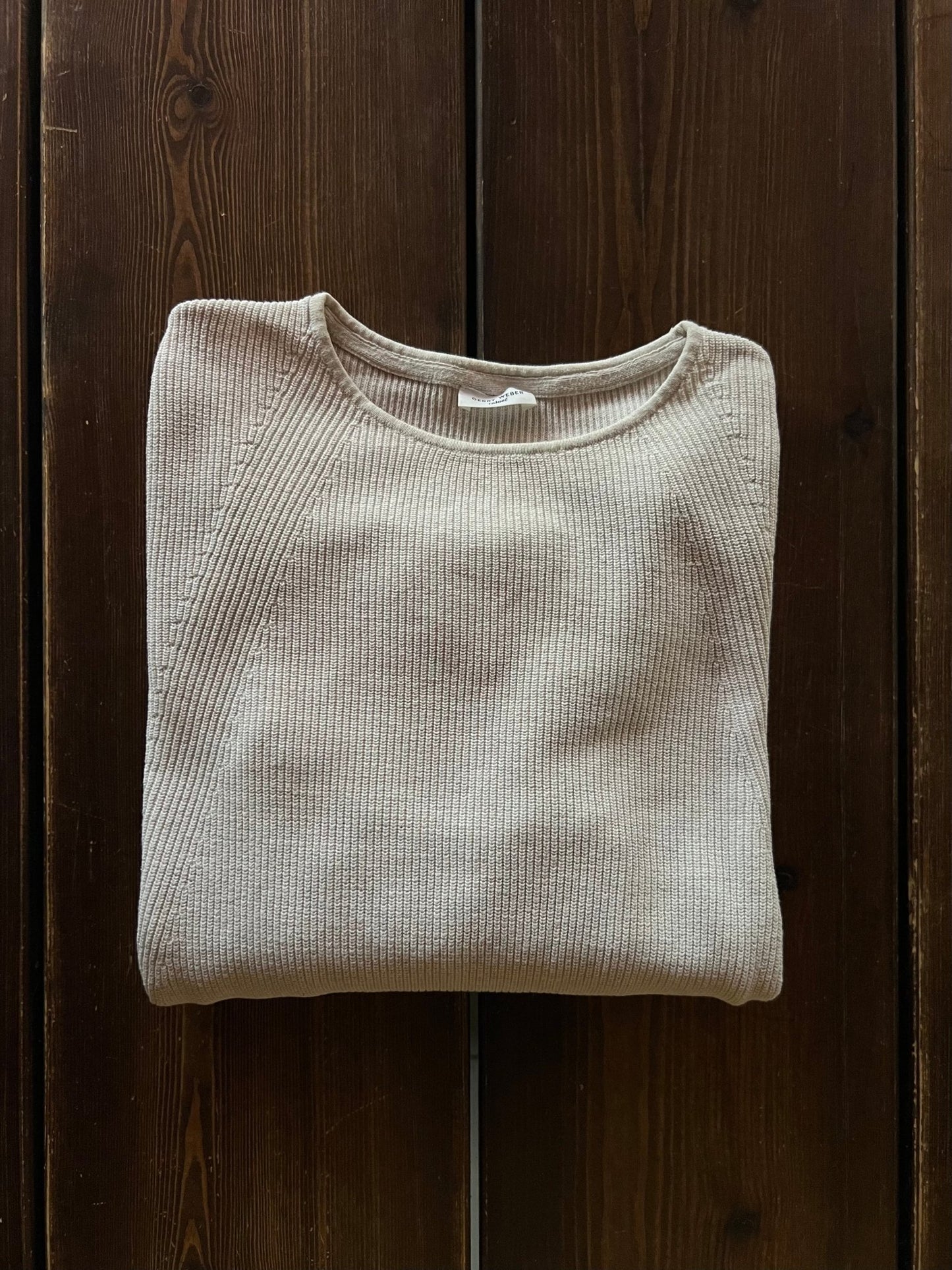 Preloved Gerry Weber puuvillaneule, luonnonvalkoinen, L Siloa Secondhand – huollettu ja kuntotarkastettu
