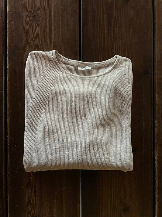 Preloved Gerry Weber puuvillaneule, luonnonvalkoinen, L Siloa Secondhand – huollettu ja kuntotarkastettu