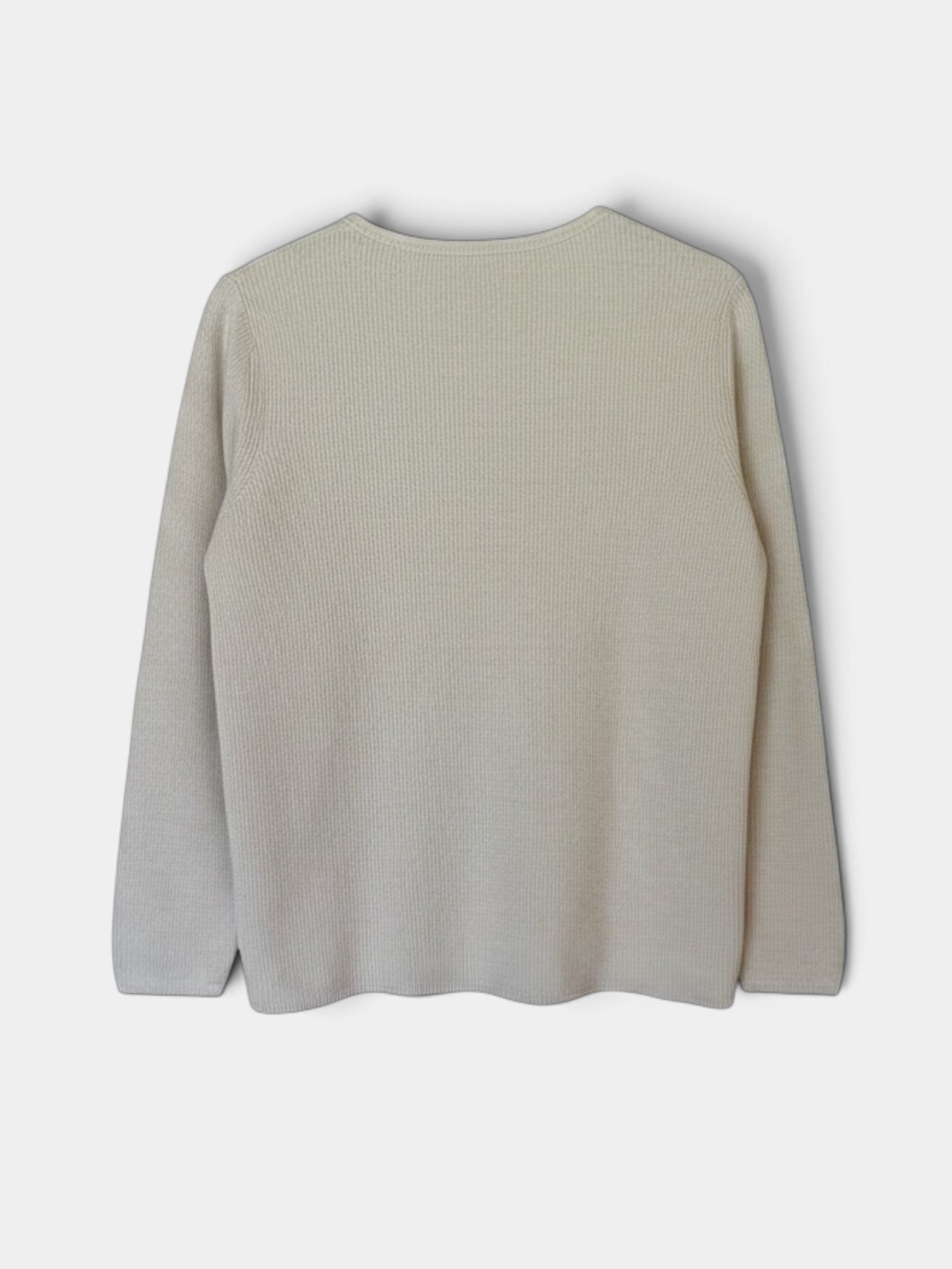 Preloved Gerry Weber puuvillaneule, luonnonvalkoinen, L Siloa Secondhand – huollettu ja kuntotarkastettu