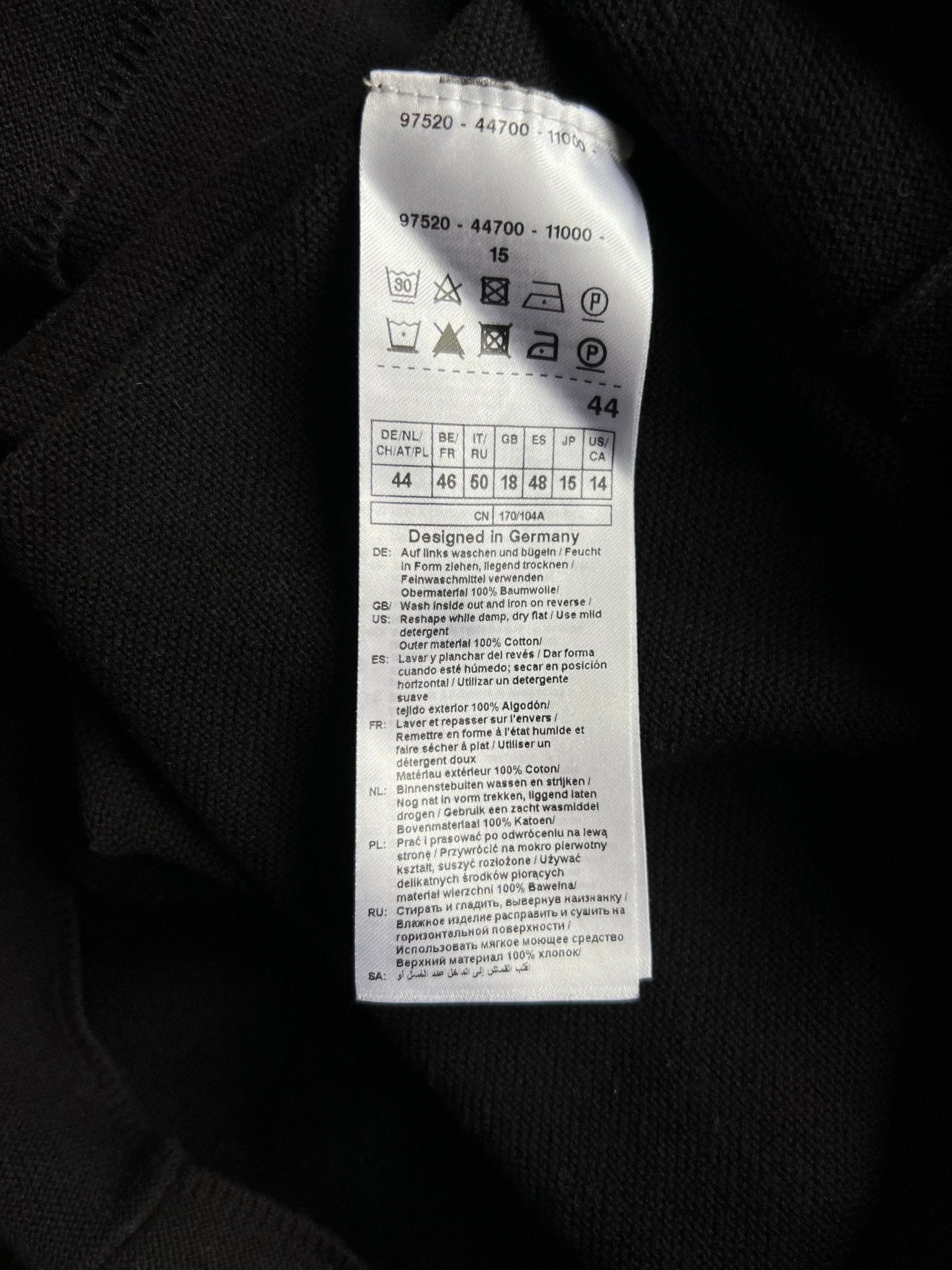 Preloved Gerry Weber puuvillaneule, musta, XL Siloa Secondhand – huollettu ja kuntotarkastettu