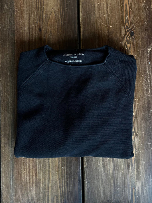 Preloved Gerry Weber puuvillaneule, musta, XL Siloa Secondhand – huollettu ja kuntotarkastettu