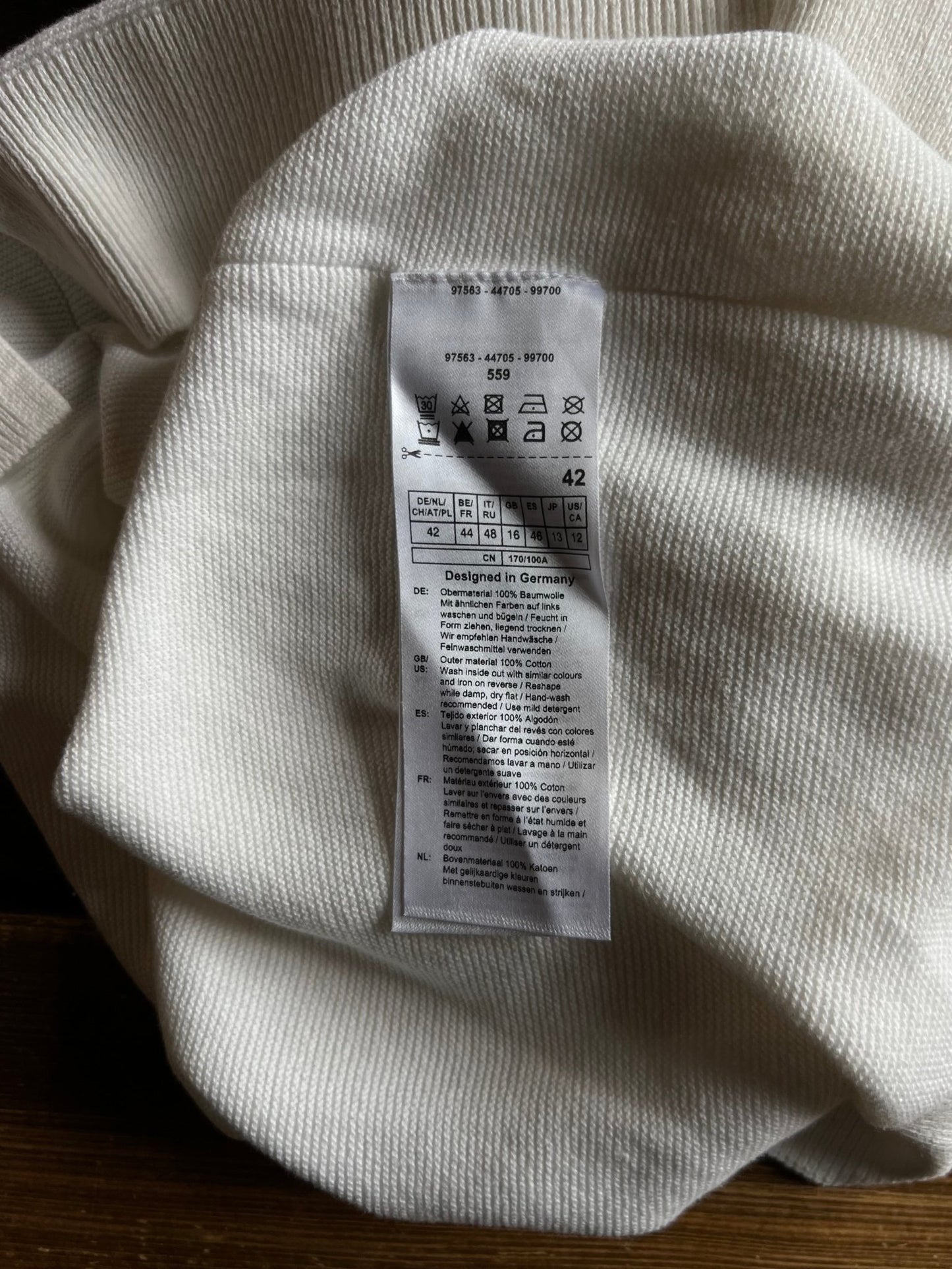Preloved Gerry Weber puuvillaneule, valkoinen, L Siloa Secondhand – huollettu ja kuntotarkastettu