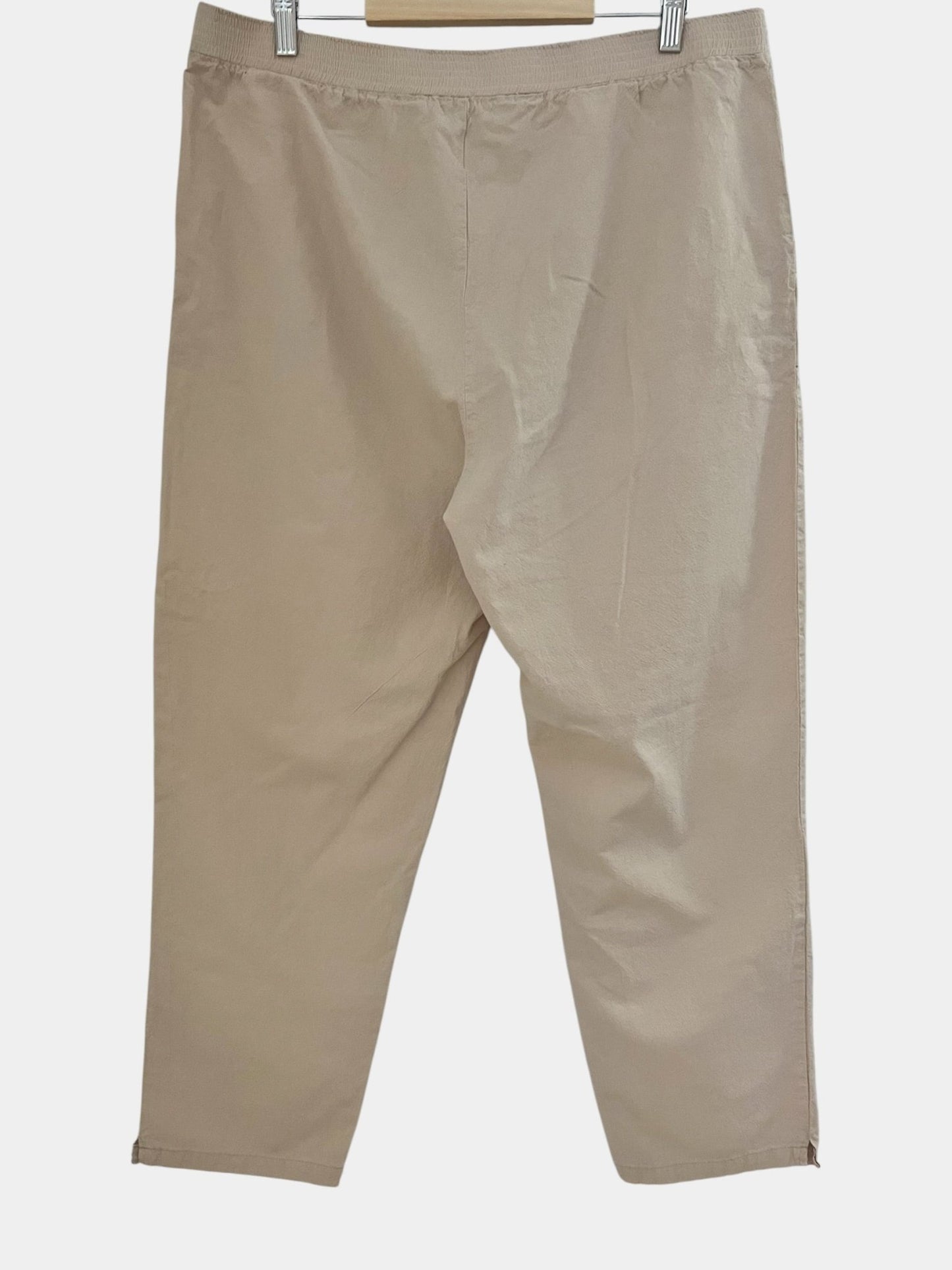 Preloved Jocca puuvillahousut, beige, XL Siloa Secondhand – huollettu ja kuntotarkastettu