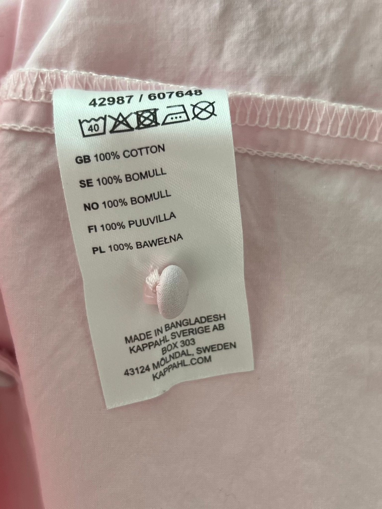 Preloved Kappahl puuvillapusero, vaaleanpunainen, XL Siloa Secondhand – huollettu ja kuntotarkastettu