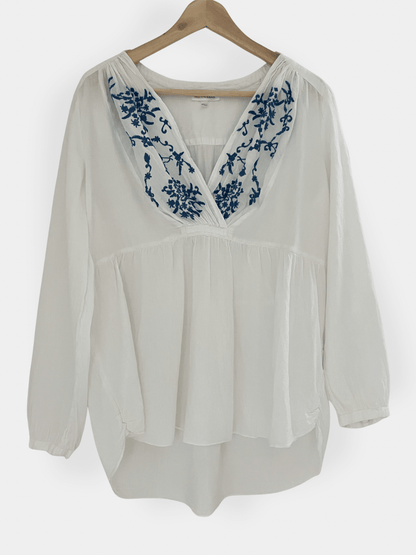 Preloved Kappahl puuvillapusero, valkoinen, L Siloa Secondhand – huollettu ja kuntotarkastettu
