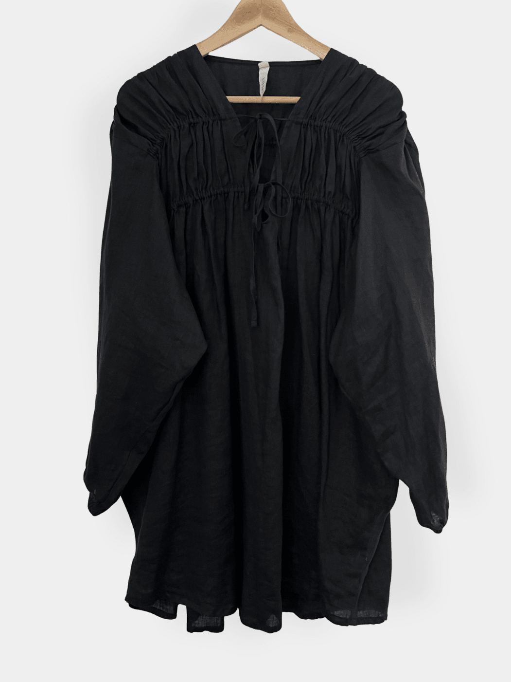 Preloved Kay/Day pellavamekko, musta, M Siloa Secondhand – huollettu ja kuntotarkastettu