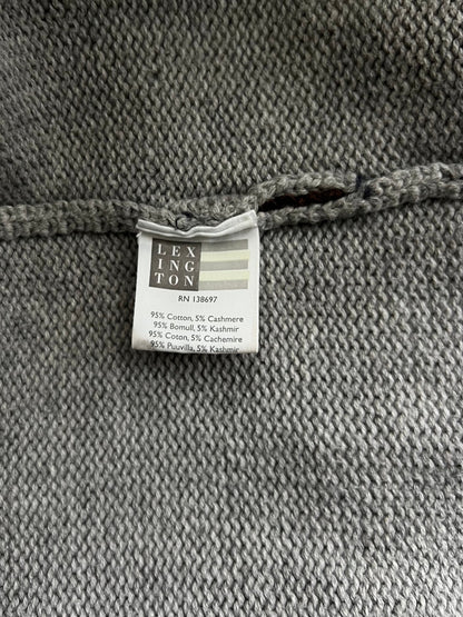 Preloved Lexington puuvilla-kashmir neuletakki, harmaa, S Siloa Secondhand – huollettu ja kuntotarkastettu
