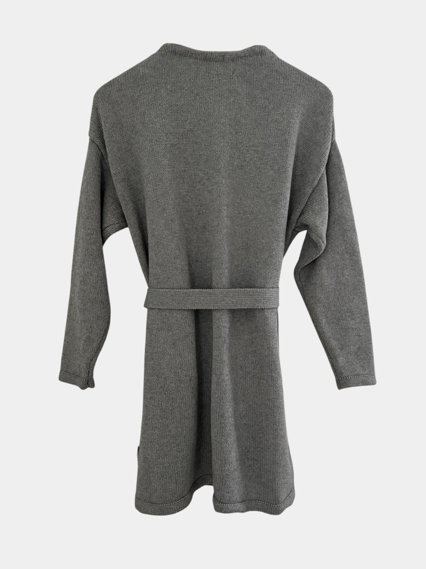 Preloved Lexington puuvilla-kashmir neuletakki, harmaa, S Siloa Secondhand – huollettu ja kuntotarkastettu