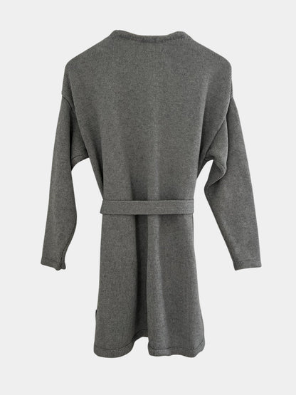 Preloved Lexington puuvilla-kashmir neuletakki, harmaa, S Siloa Secondhand – huollettu ja kuntotarkastettu