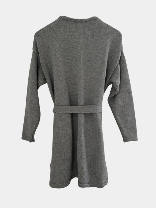 Preloved Lexington puuvilla-kashmir neuletakki, harmaa, S Siloa Secondhand – huollettu ja kuntotarkastettu