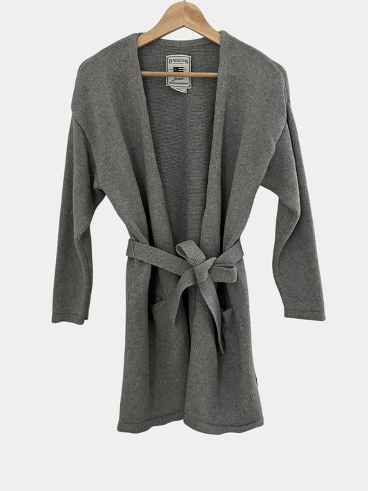 Preloved Lexington puuvilla-kashmir neuletakki, harmaa, S Siloa Secondhand – huollettu ja kuntotarkastettu
