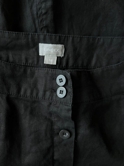 Preloved Lindex pellavahame, musta, XL Siloa Secondhand – huollettu ja kuntotarkastettu