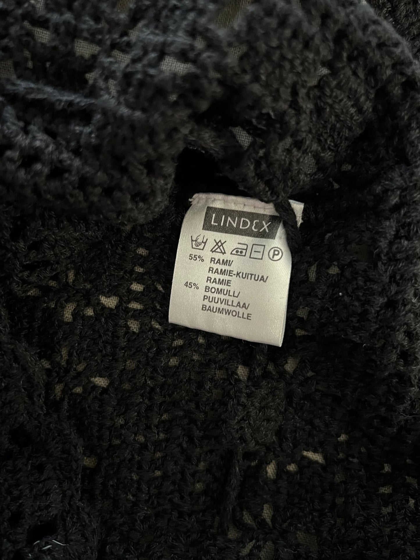 Preloved Lindex ramie - puuvillaliivi, musta, koko 38/40 Siloa Secondhand – huollettu ja kuntotarkastettu