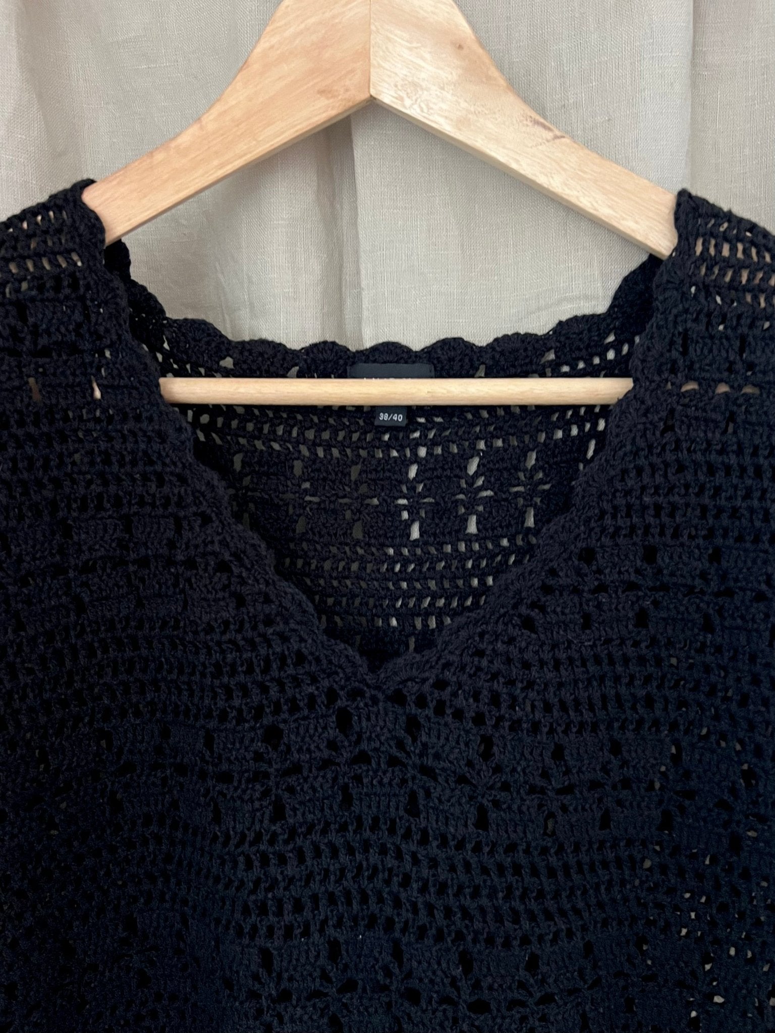 Preloved Lindex ramie - puuvillaliivi, musta, koko 38/40 Siloa Secondhand – huollettu ja kuntotarkastettu