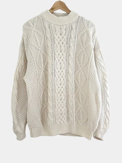 Preloved L.O.G.G. puuvillaneule, luonnonvalkoinen, L Siloa Secondhand – huollettu ja kuntotarkastettu