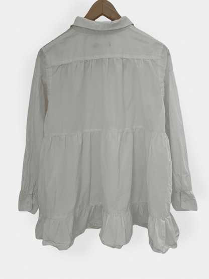 Preloved London Fog puuvillapusero, valkoinen, M Siloa Secondhand – huollettu ja kuntotarkastettu