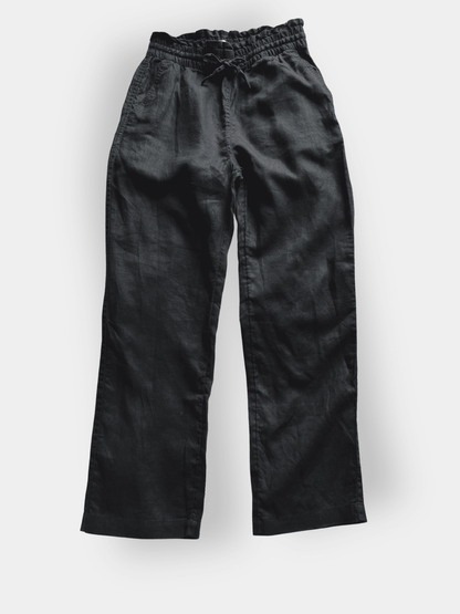 Preloved Los Angeles Atelier & Other Stories pellavahousut, musta, koko 34/XS Siloa Secondhand – huollettu ja kuntotarkastettu