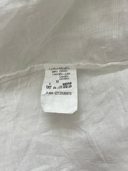 Preloved Luigi Moda pellavahame, valkoinen, M Siloa Secondhand – huollettu ja kuntotarkastettu