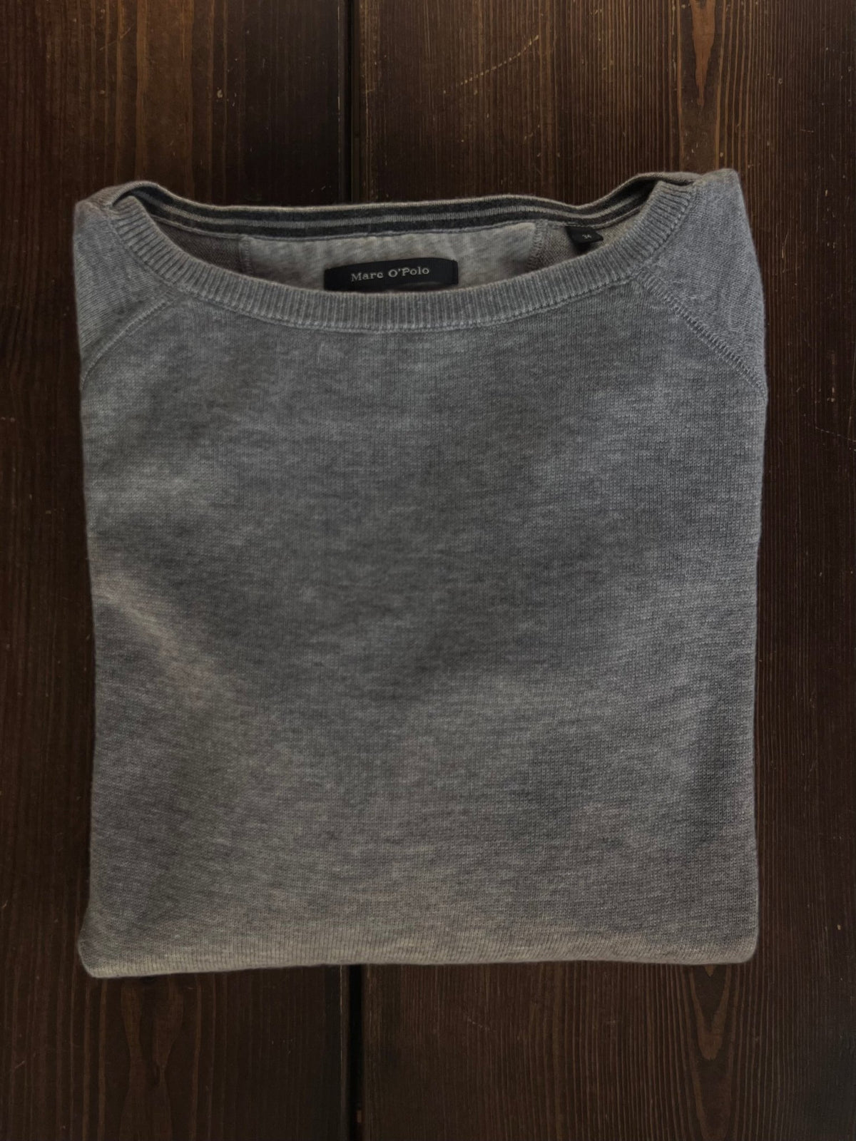 Preloved Marc O'Polo neulemekko puuvillaa/merinoa, vaaleanharmaa, XS Siloa Secondhand – huollettu ja kuntotarkastettu