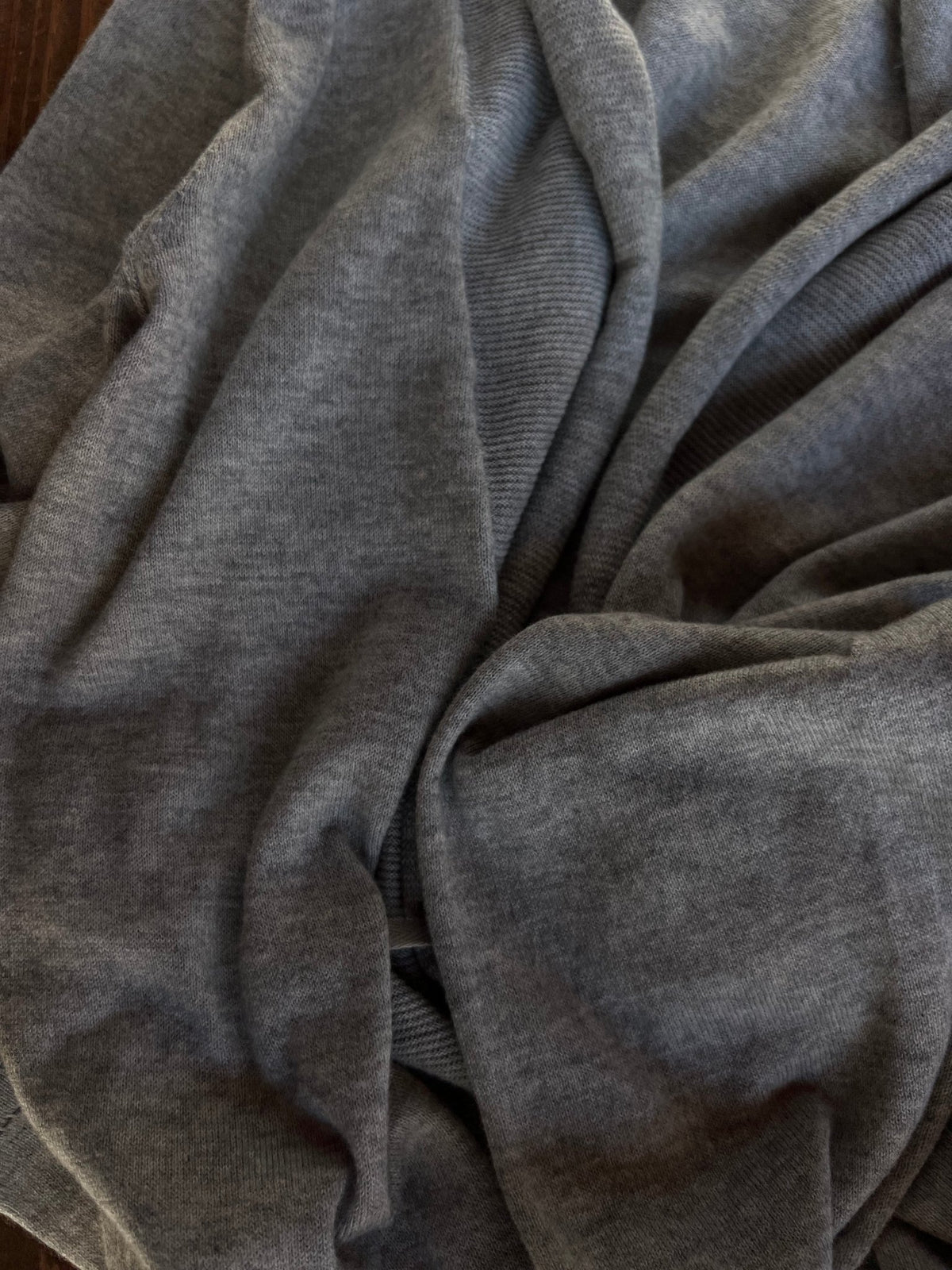 Preloved Marc O'Polo neuletakki puuvillaa/kashmiria, vaaleanharmaa, L Siloa Secondhand – huollettu ja kuntotarkastettu