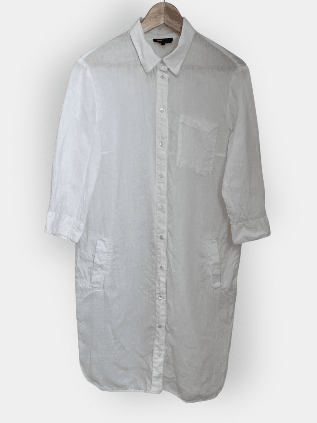 Preloved Marc O'Polo pellavamekko, valkoinen, S Siloa Secondhand – huollettu ja kuntotarkastettu