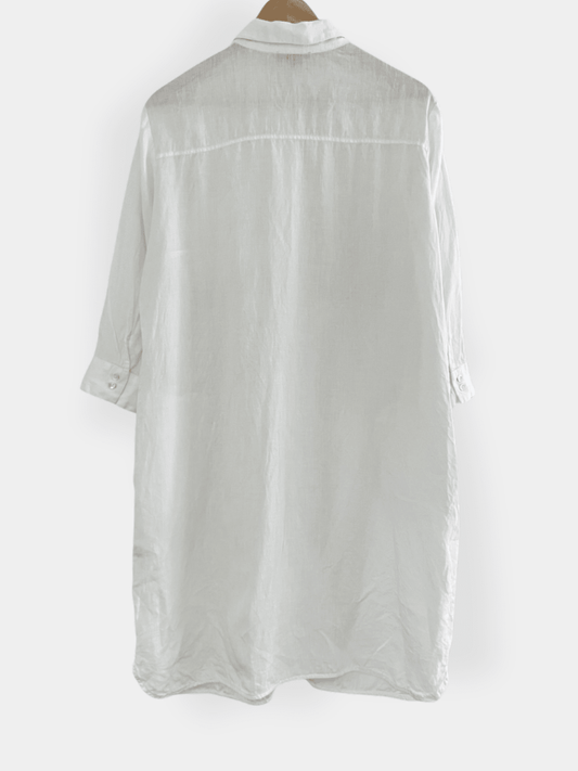 Preloved Marc O'Polo pellavamekko, valkoinen, S Siloa Secondhand – huollettu ja kuntotarkastettu
