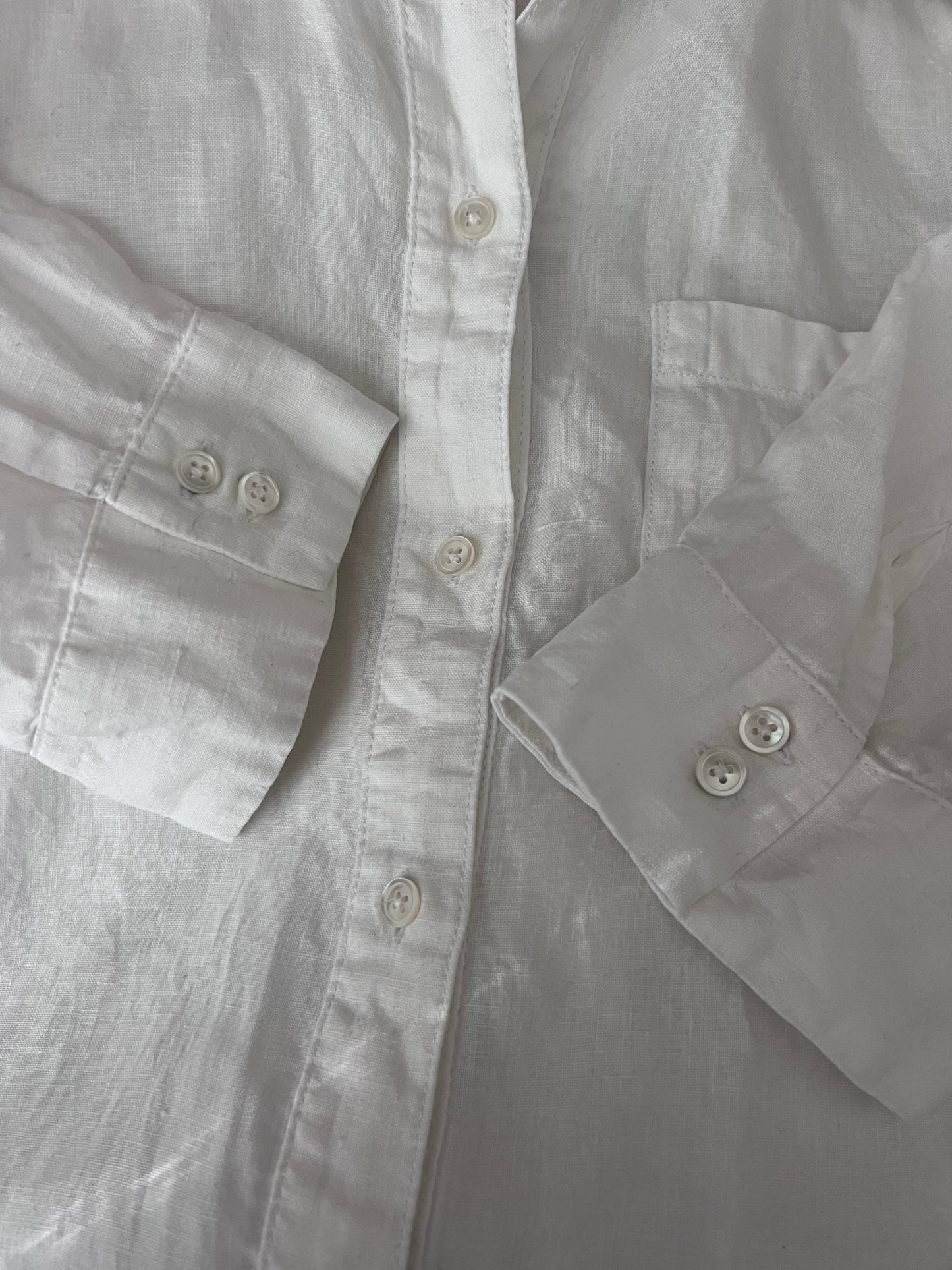 Preloved Marc O'Polo pellavamekko, valkoinen, S/M Siloa Secondhand – huollettu ja kuntotarkastettu