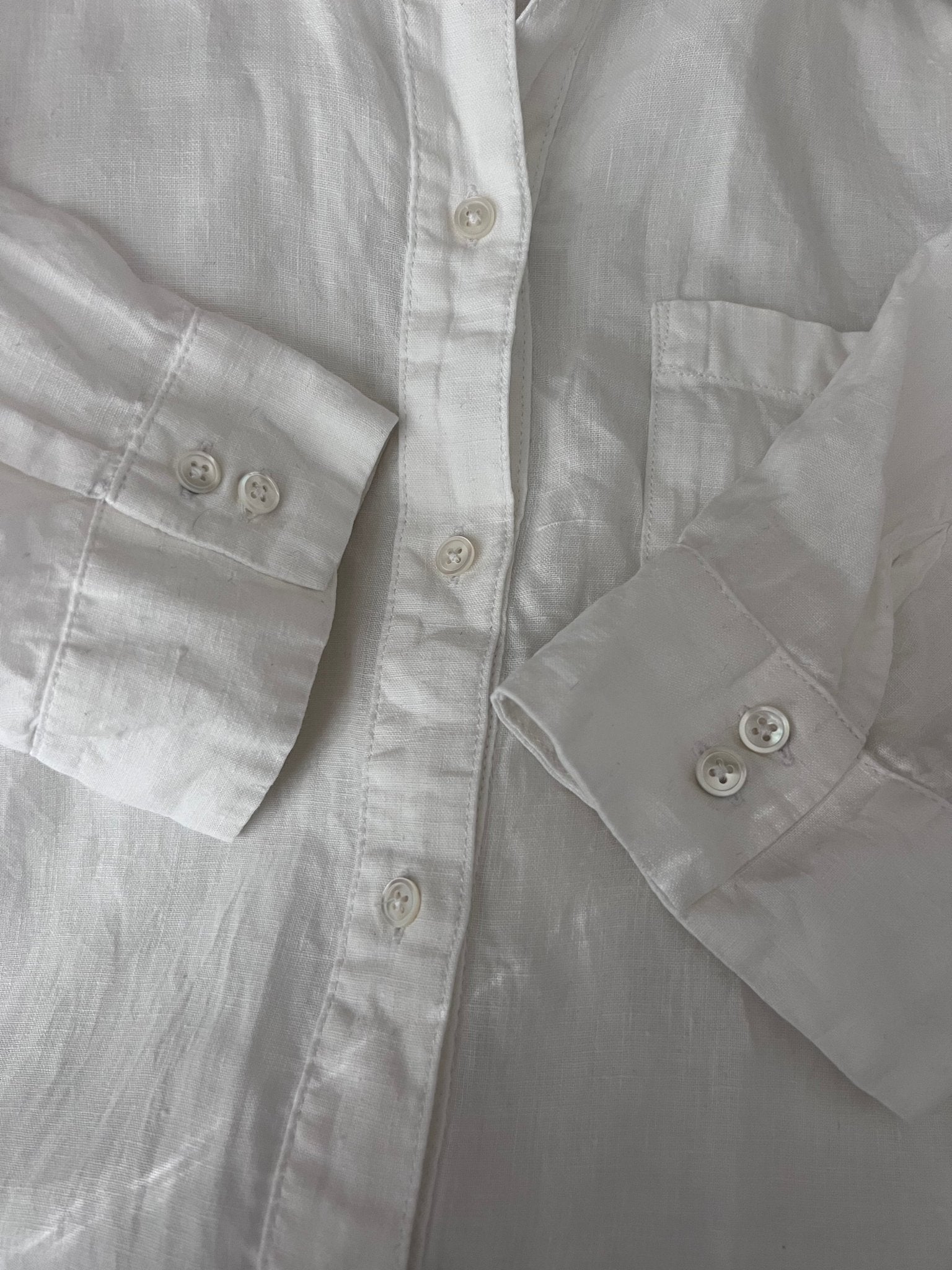 Preloved Marc O'Polo pellavamekko, valkoinen, S/M Siloa Secondhand – huollettu ja kuntotarkastettu