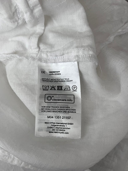 Preloved Marc O'Polo pellavamekko, valkoinen, S/M Siloa Secondhand – huollettu ja kuntotarkastettu